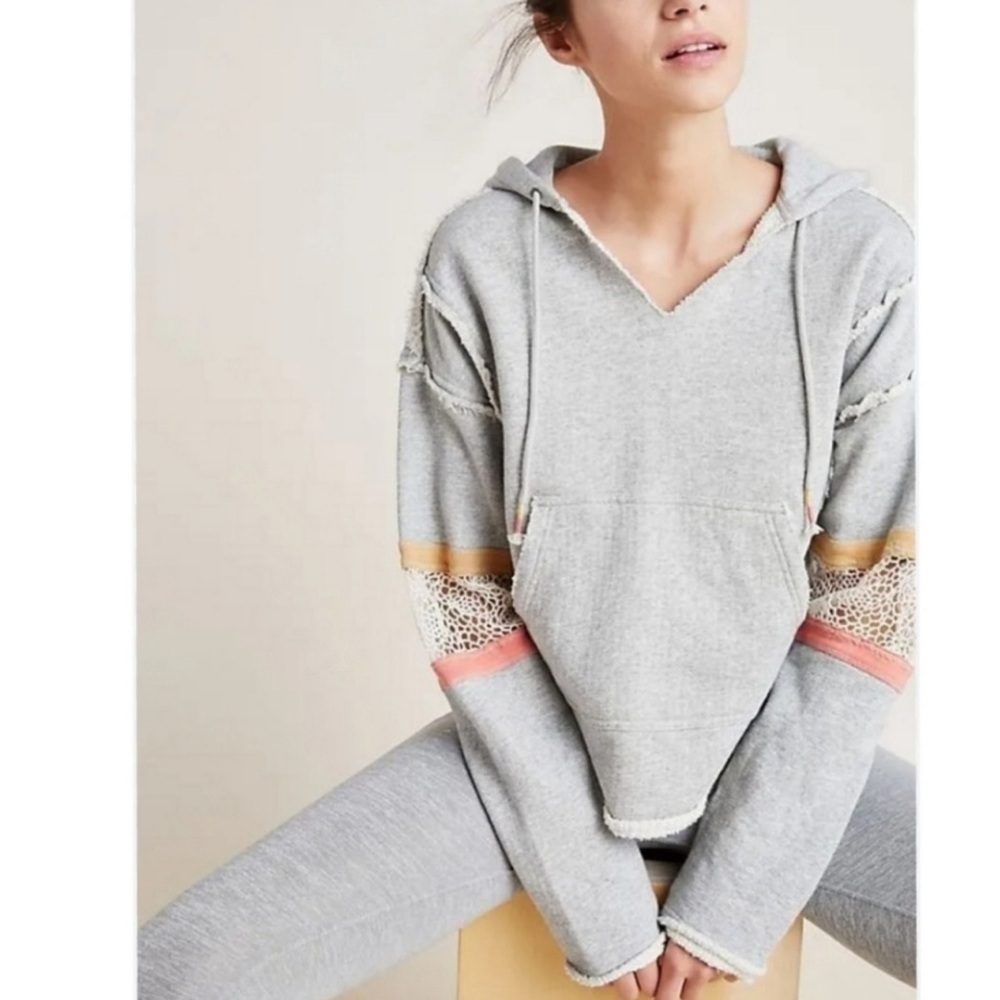 Free People Movement Dream Catcher Hoodie Sweatshirt Size Medium Oversized EUC